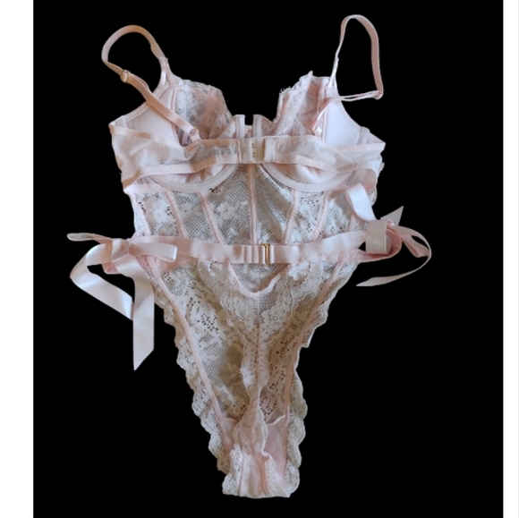 Victoria's Secret Dream Angels Pink 🩷 Wicked Unlined Teddy Size Medium - Picture 6 of 8